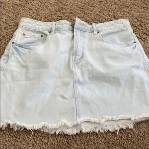 Light wash Jean skirt